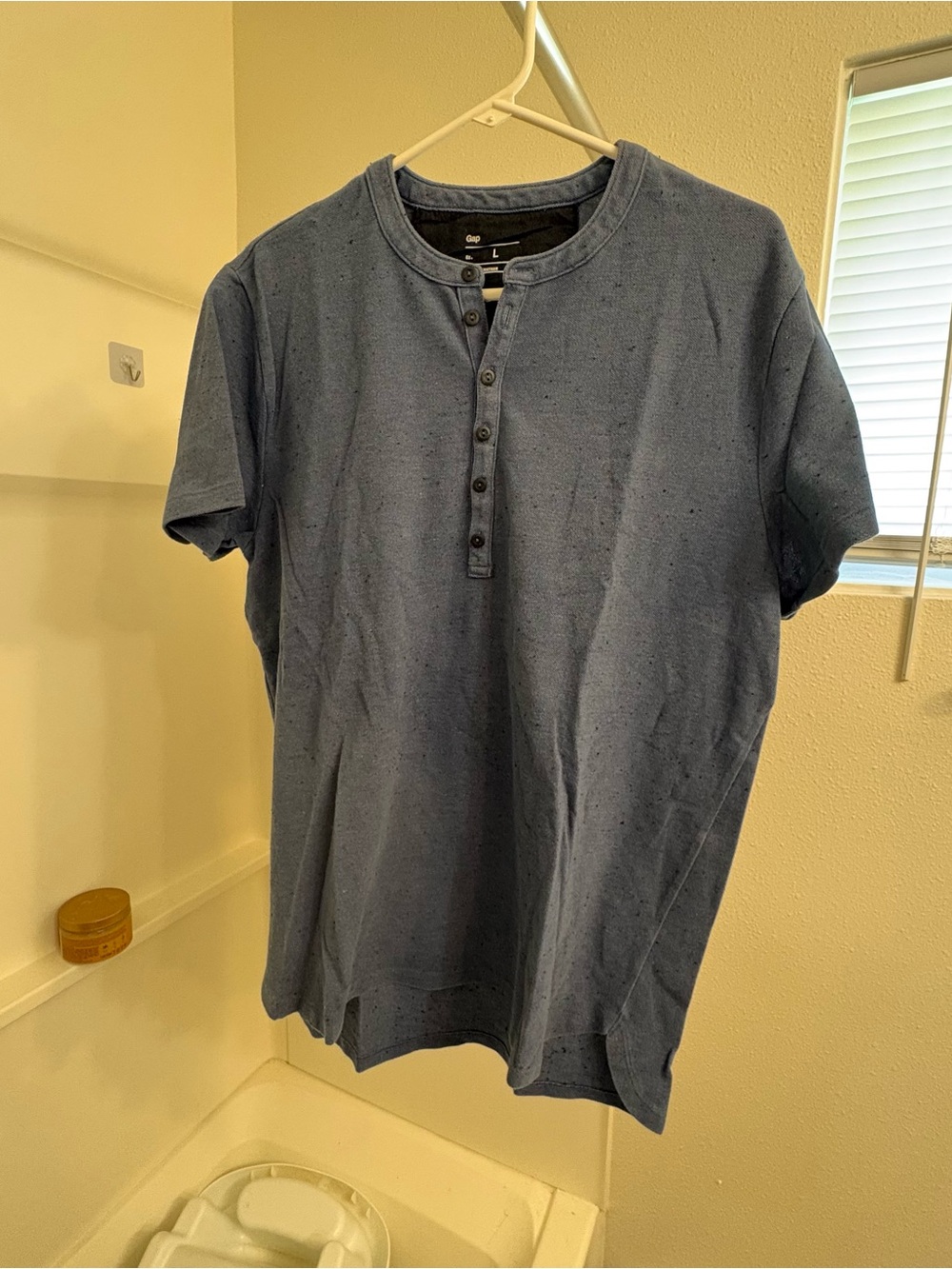 Classic Navy Henley Short-Sleeve Shirt - Men
